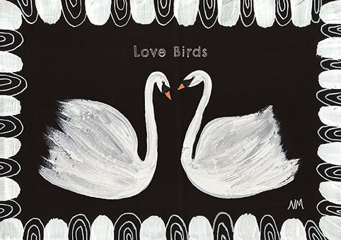 Two beautiful swans
