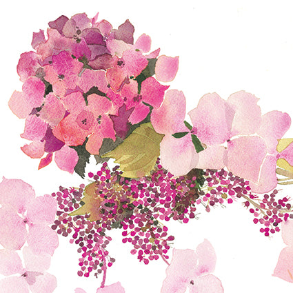 Pink hydrangea