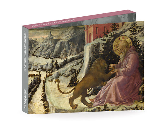 Fra Filippo Lippi, Saint Jerome and the Lion, (Predella Panel)