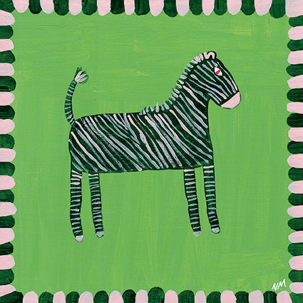 Green and Pink Zebra