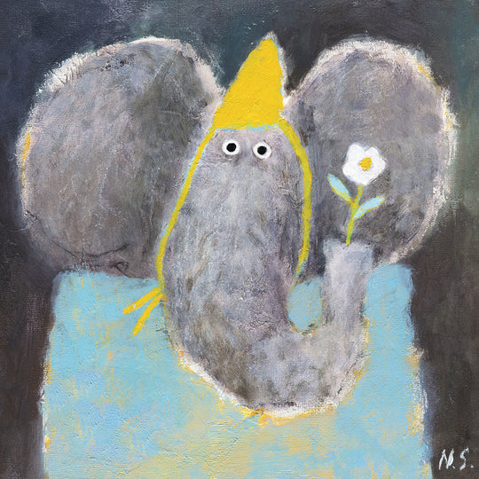 Elephant and the Flower