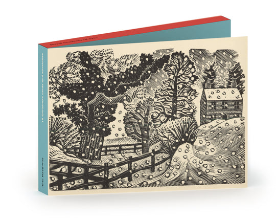 Eric Ravilious, December Snow Wood Engraving