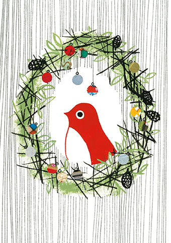 Robin in a Wreath