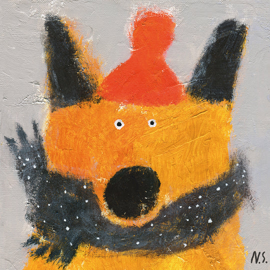 Fox with Warm Scarf