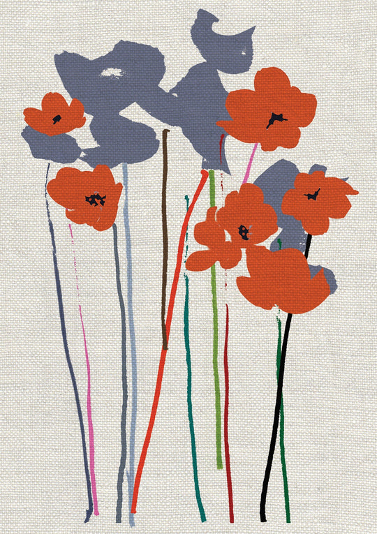 Printed Poppies