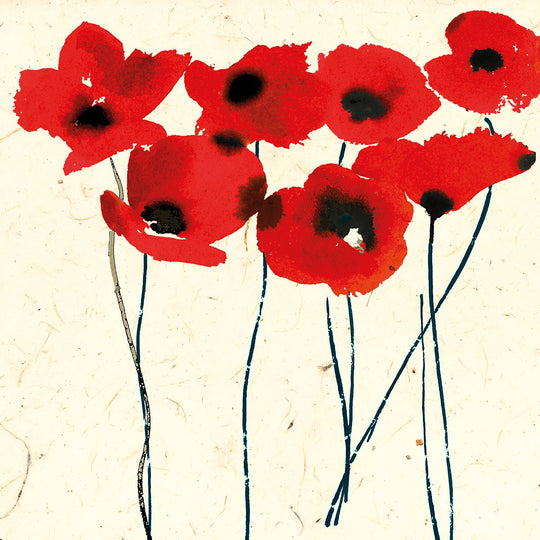 Inky Poppies
