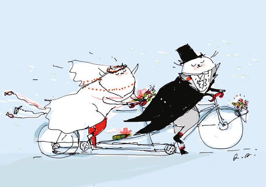 Tandem Wedding Cats