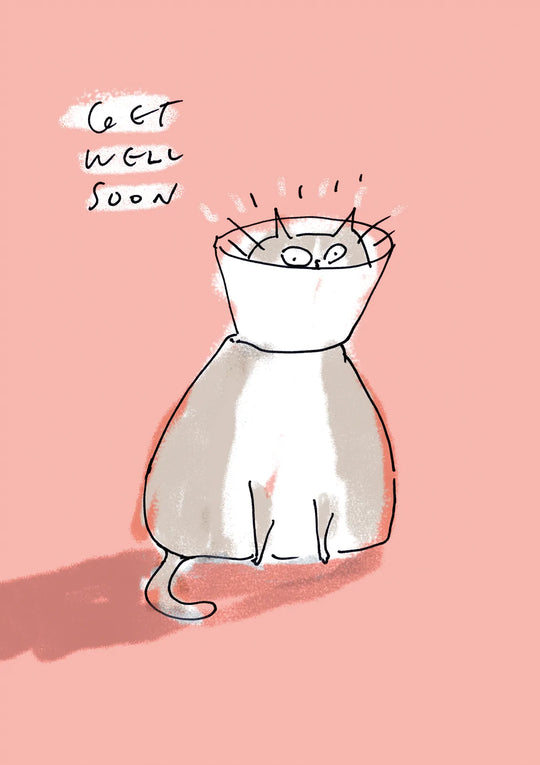 Get Well Soon Cone Cat