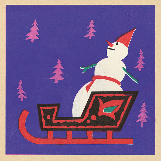 Snowman on a Sleigh