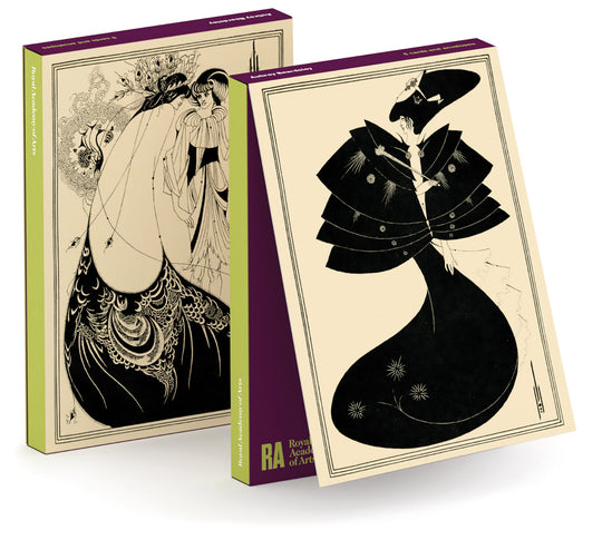 Aubrey Beardsley Black Cape and Peacock Skirt