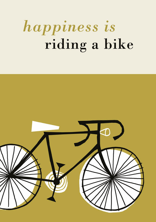 Happiness is riding a bike