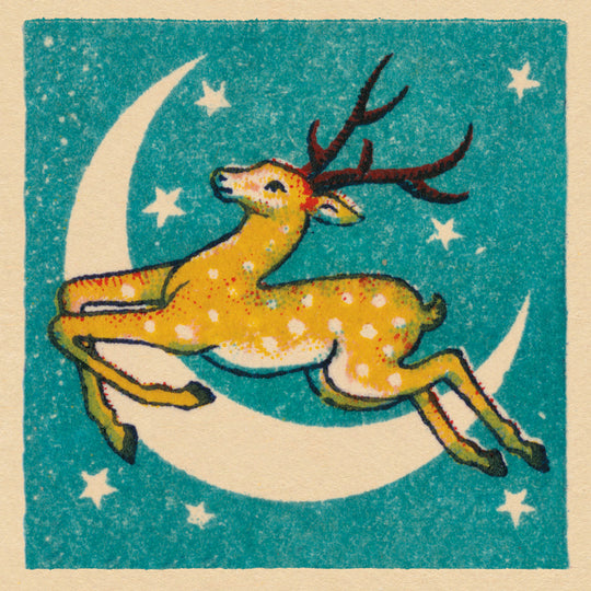 The deer and the moon