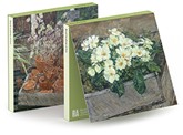 Olwyn Bowey RA Floral Primroses and Terracotta Plant Pots