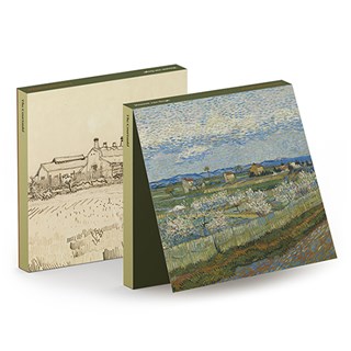 Vincent Van Gogh, Peach Trees and Landscape